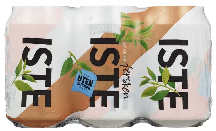 Iste Fersken u/Sukker 0,33lx6 boks Eldorado 1980 ml
