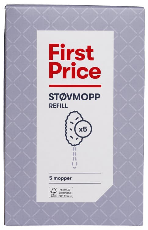 Støvmopp Refill 5stk First Price