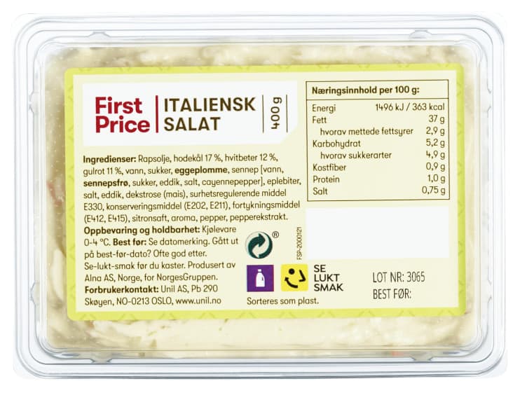 Italiensk Salat 400g First Price