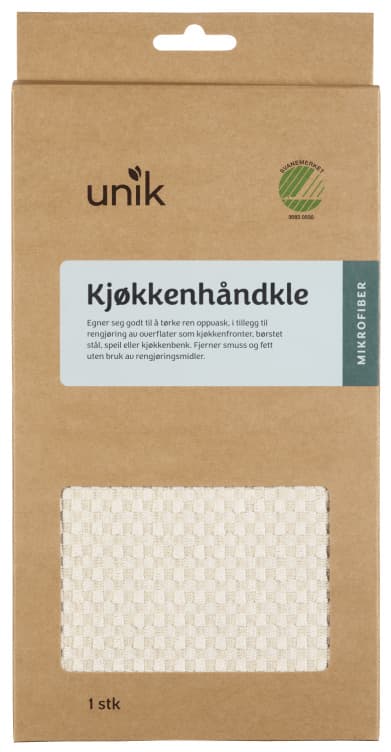 Kjøkkenhåndkle Mikrofiber 60x40cm 1stk Unik
