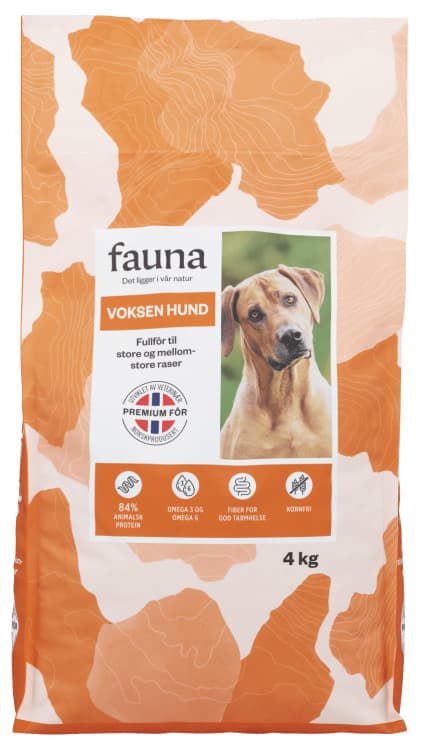 Fauna Voksen Hund Tørrfor 4kg