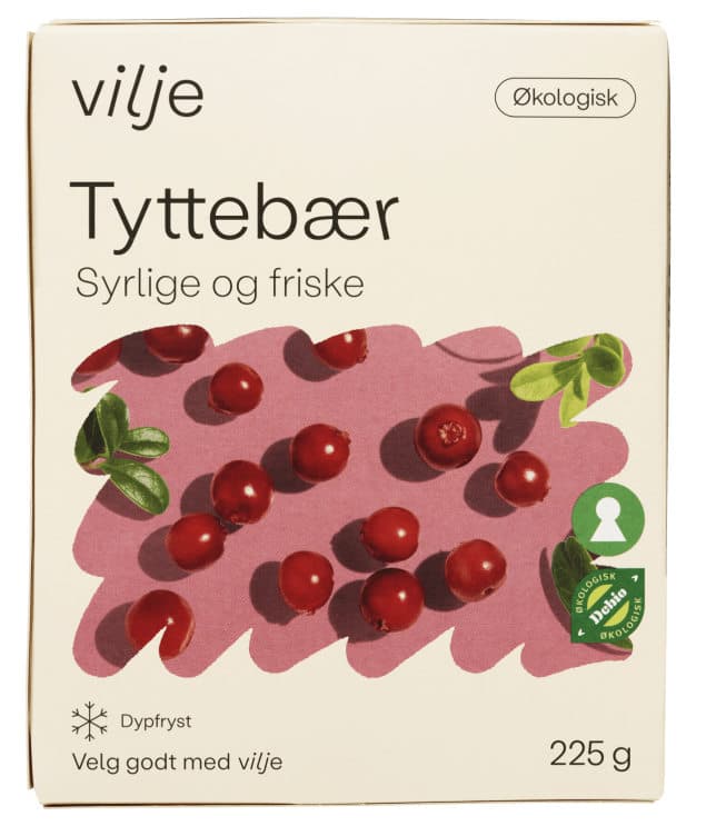 Tyttebær Økologisk 225g Vilje