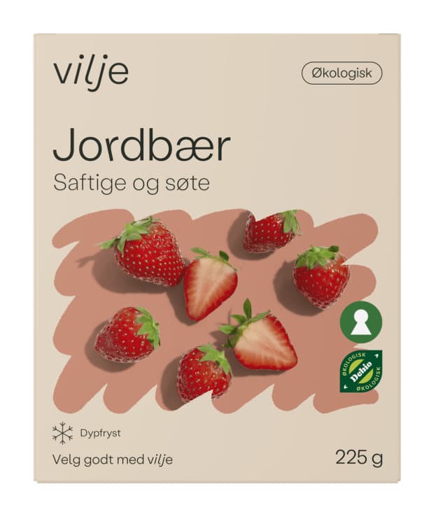 Jordbær Økologiske 225g Vilje