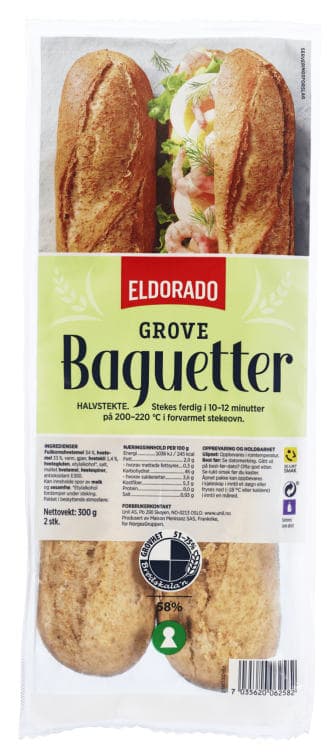 Baguetter Grove 2x150g Eldorado 300 g