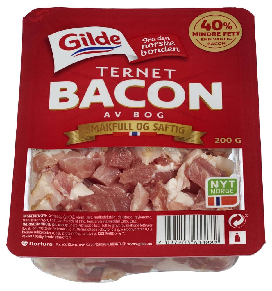 Ternet bacon av bog 200 g