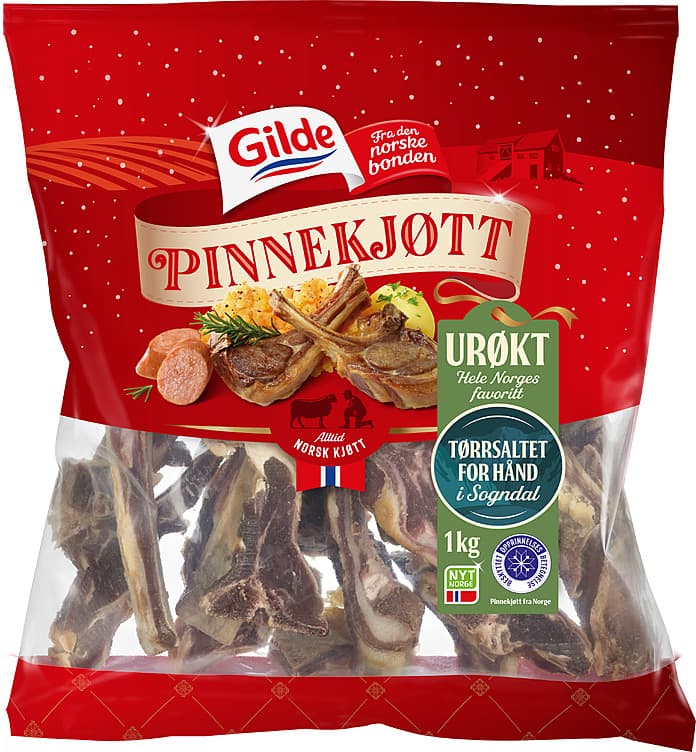 GILDE PINNEKJØTT LAM 1 kg kuttet
