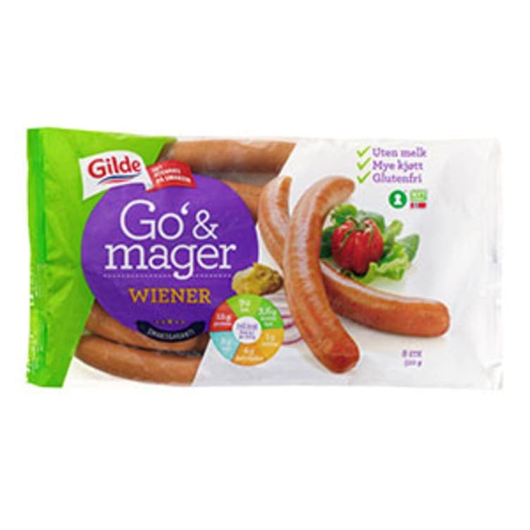 Wienerpølse 520g Go & Mager