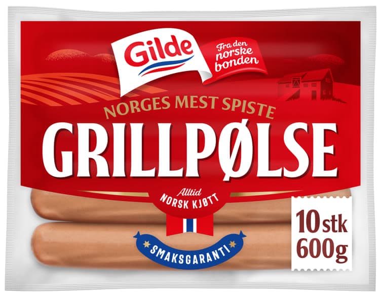 Grillpølse 600g Gilde