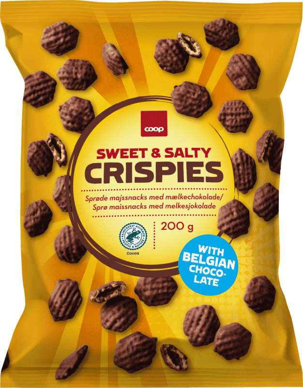 Crispies Sweet & Salty Melkesjokolade 200g Coop