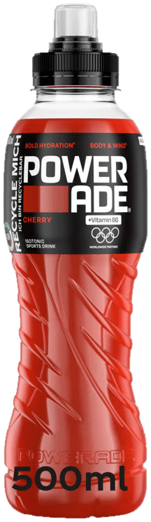 Powerade Cherry 500ml flaske