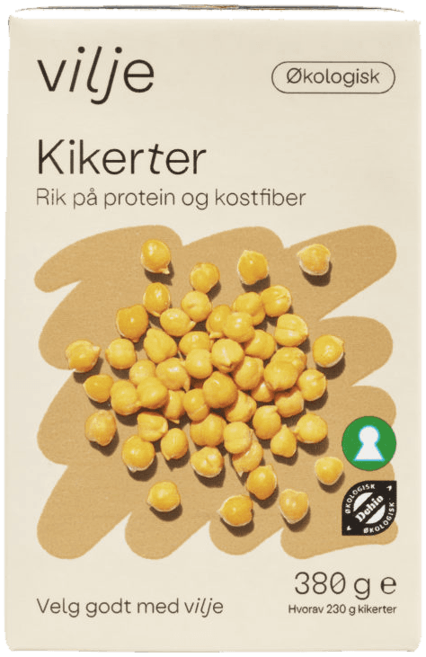Kikerter Økologisk 380g Vilje