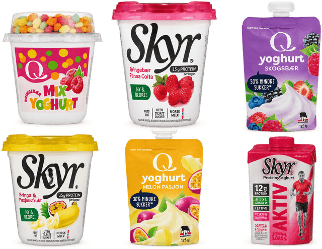 Skyr Bringebær Panna Cotta 160g Q