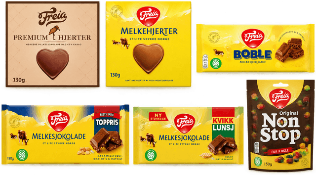 30 % på 28 Freia-varer