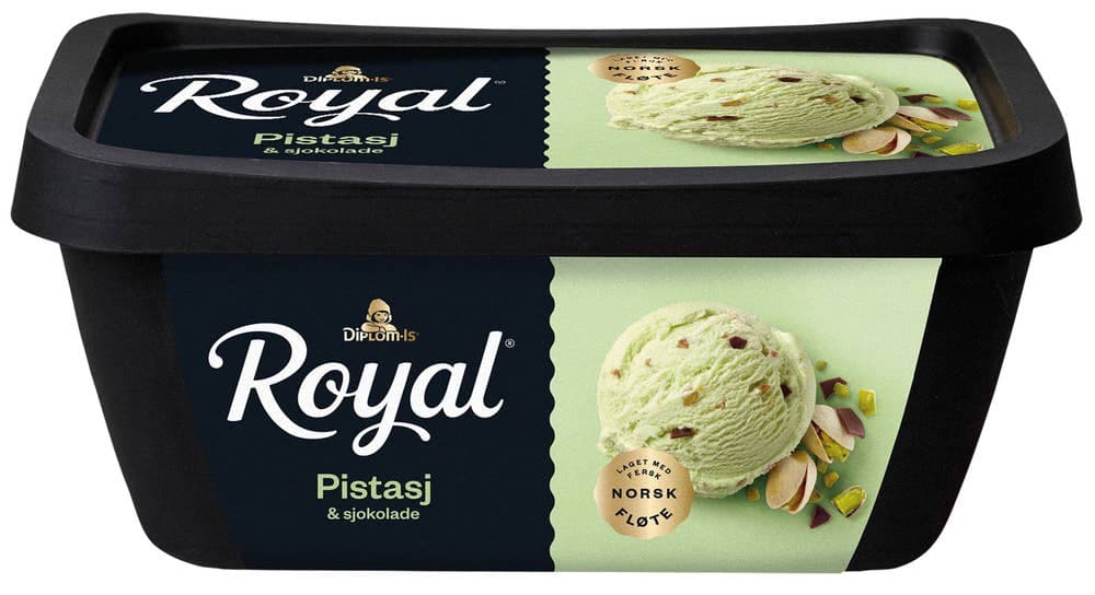 Royal pistasj & sjokolade 0,9 l