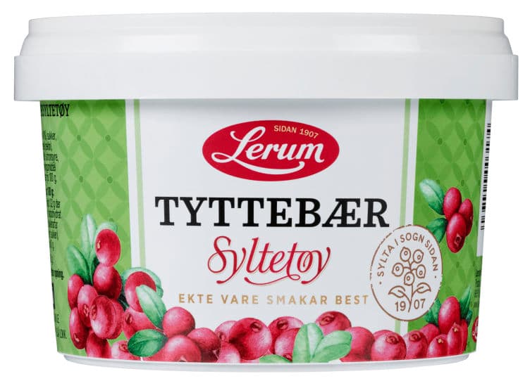 Tyttebærsyltetøy 600g Lerum