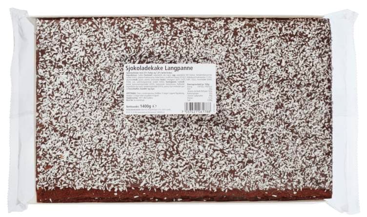 Sjokoladekake Langpanne 1,4kg Bakeverket