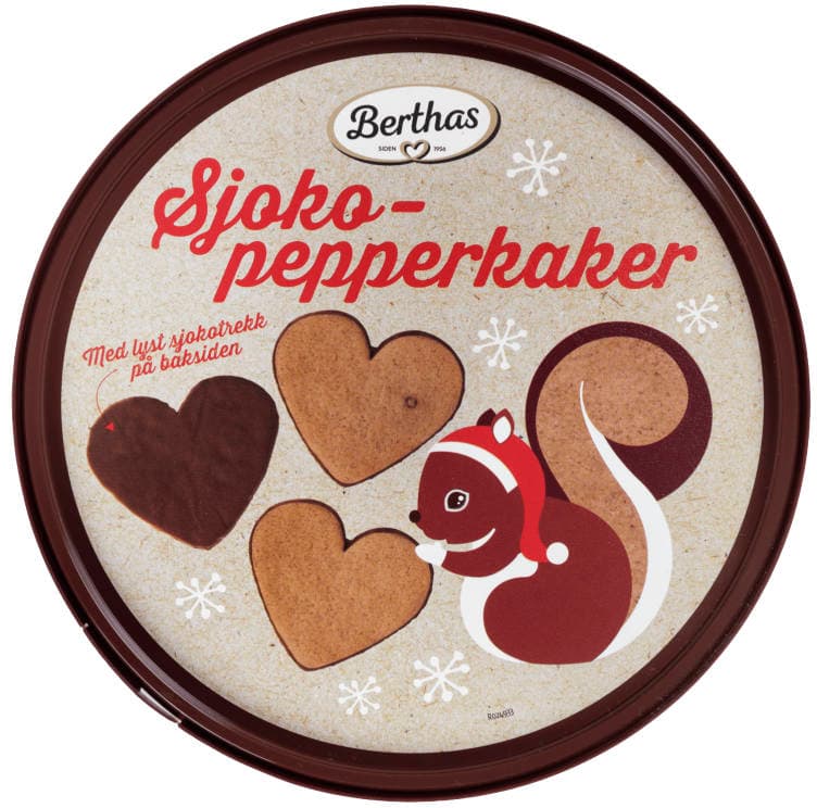 Sjokopepperkaker 330g Berthas