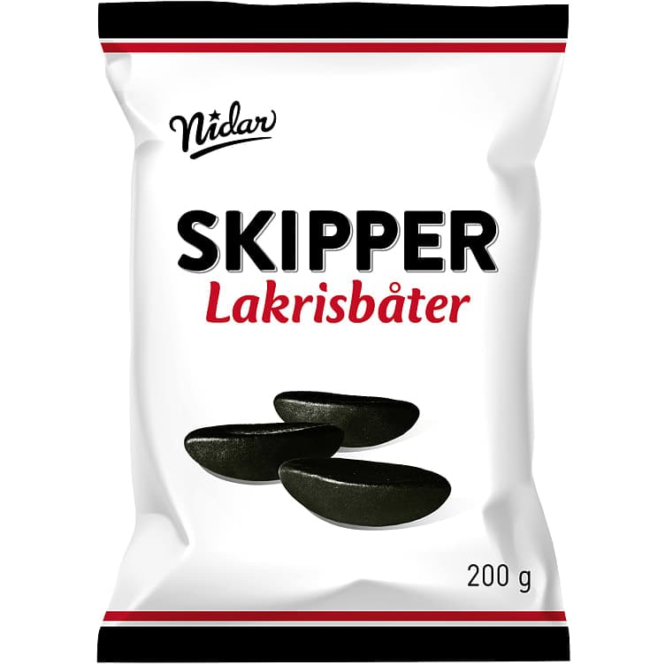 Lakrisbåter 200g Skipper