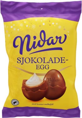 Sjokoladeegg Kremet Melkefyll 187g Nidar