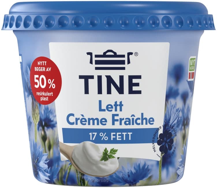 Creme Fraiche Lett 17% 300g Tine