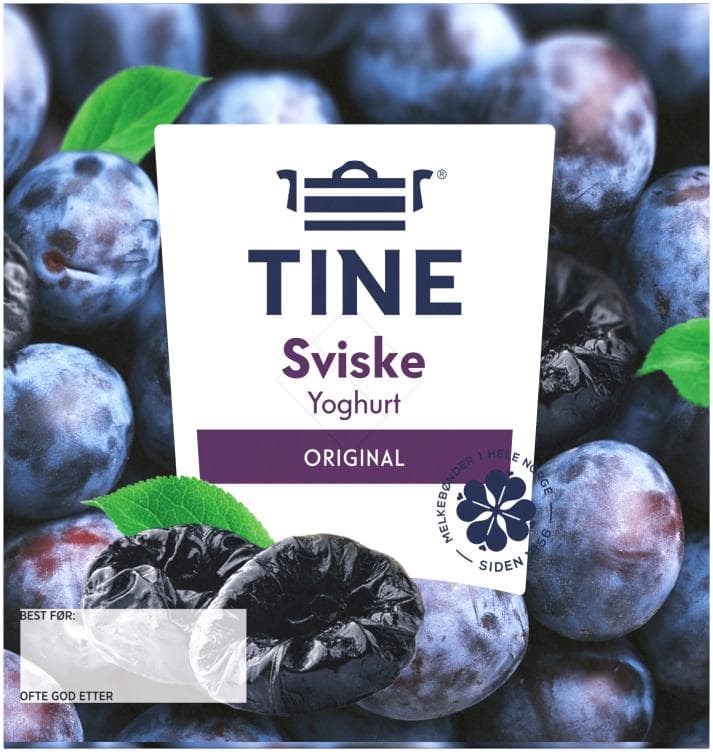 Yoghurt Sviske 4x150g Tine 600 g