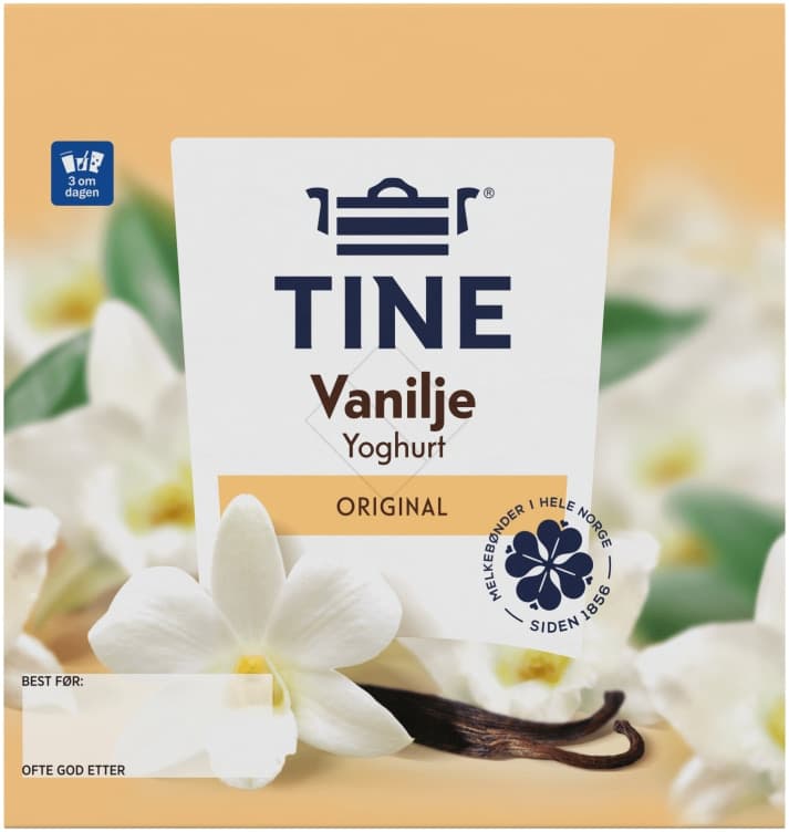 Yoghurt Vanilje 4x150g Tine 600 g