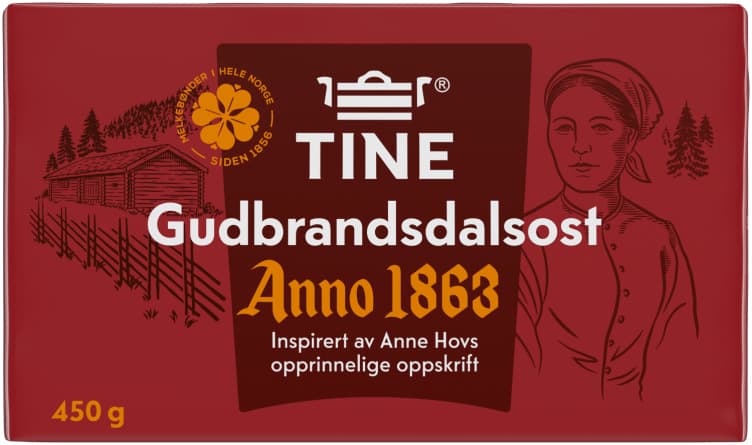 Anno 1863 Gudbrandsdalsost 450g Tine