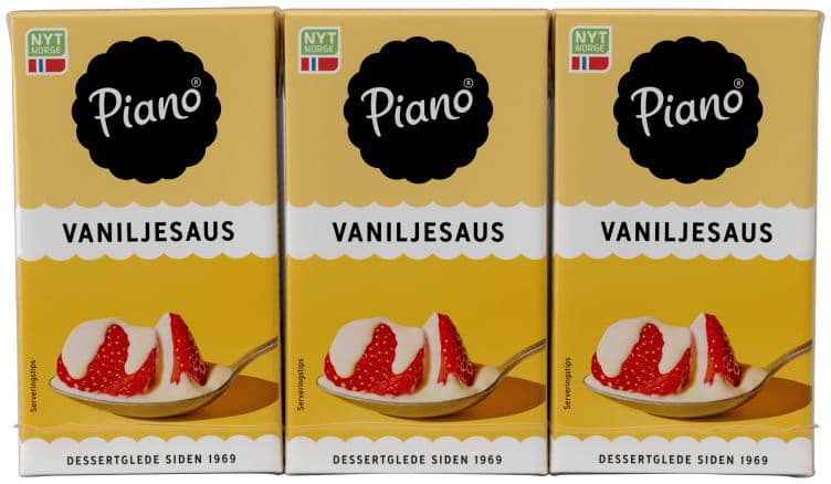 Vaniljesaus 3x250ml Piano 750 ml