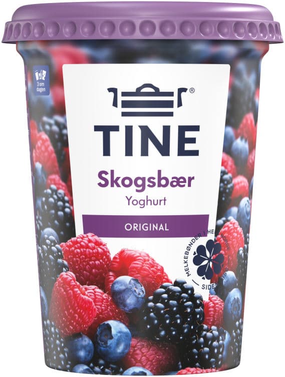 Yoghurt Skogsbær 500g Tine