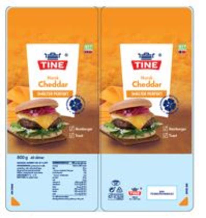 Cheddar Norsk Burgerost 800g Tine