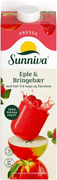 Eple/Bringeb.Juice Presset 1l Sunniva
