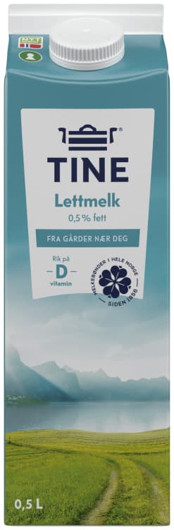 Lettmelk 0,5% 0,5l Tine