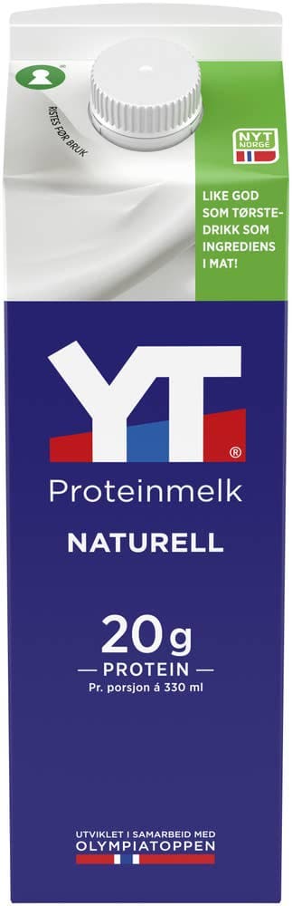 YT proteinmelk Naturell, 1 l