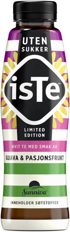 Iste Guava/Pasjon u/Sukker 0,5l flaske Sunniva