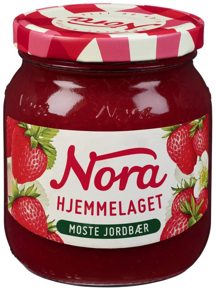 Moste jordbær Hjemmelaget 390 g