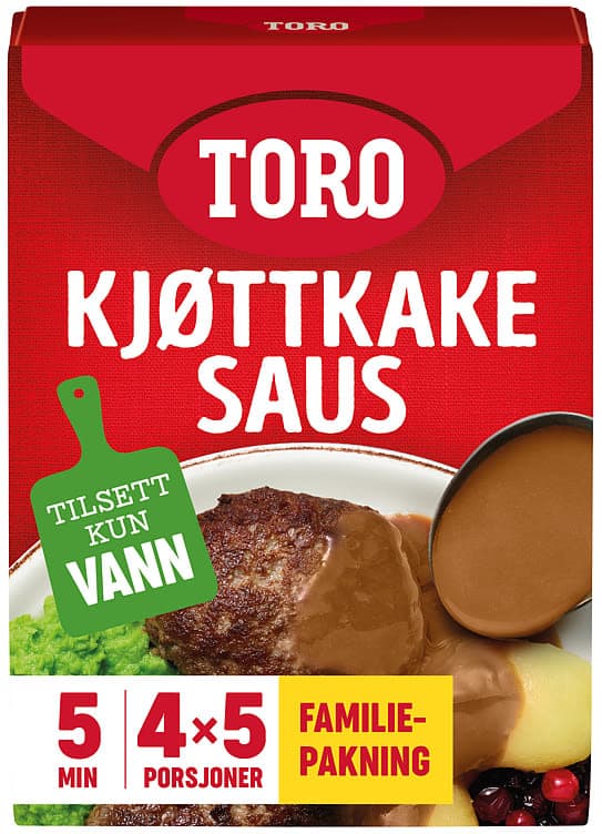 Kjøttkakesaus 4pk Toro 180 g