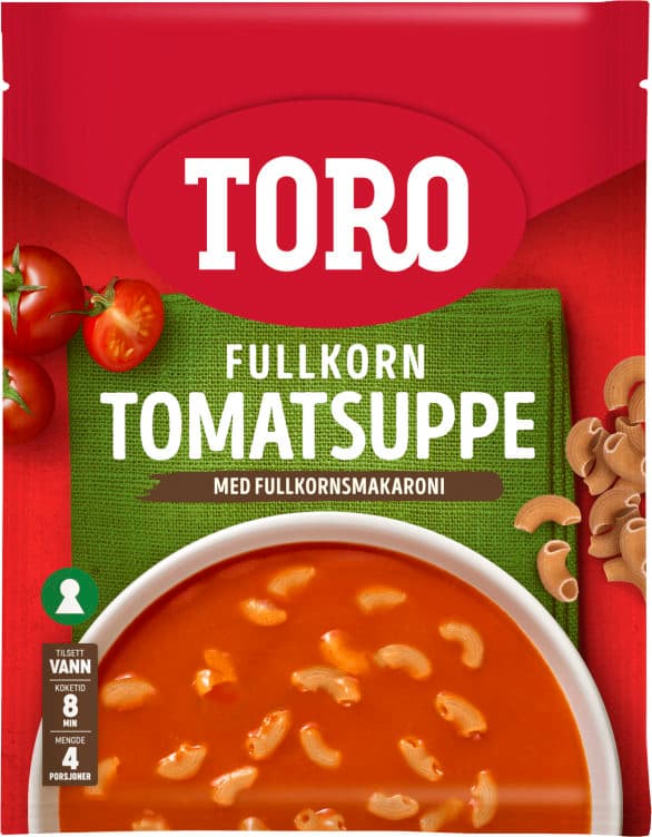 Tomatsuppe m/Fullkornsmakaroni 127g Toro