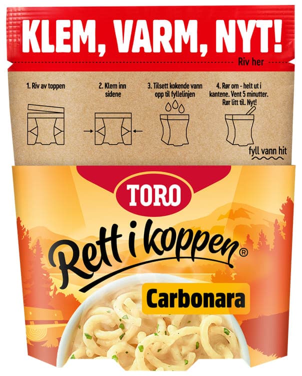 Carbonara Klem 68g Rett i Koppen
