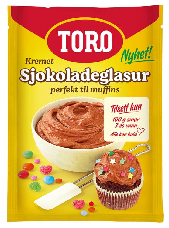 Sjokoladeglasur Kremet 126g Toro 140 g