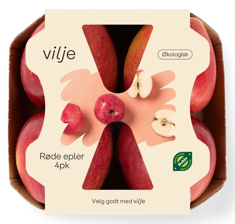 Epler Rød 4pk Økologisk Vilje