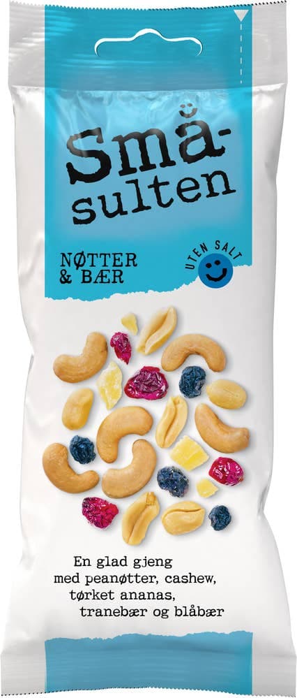 Småsulten Nøtter & Bær 60 g