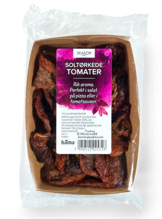 Tomat Soltørket 100g