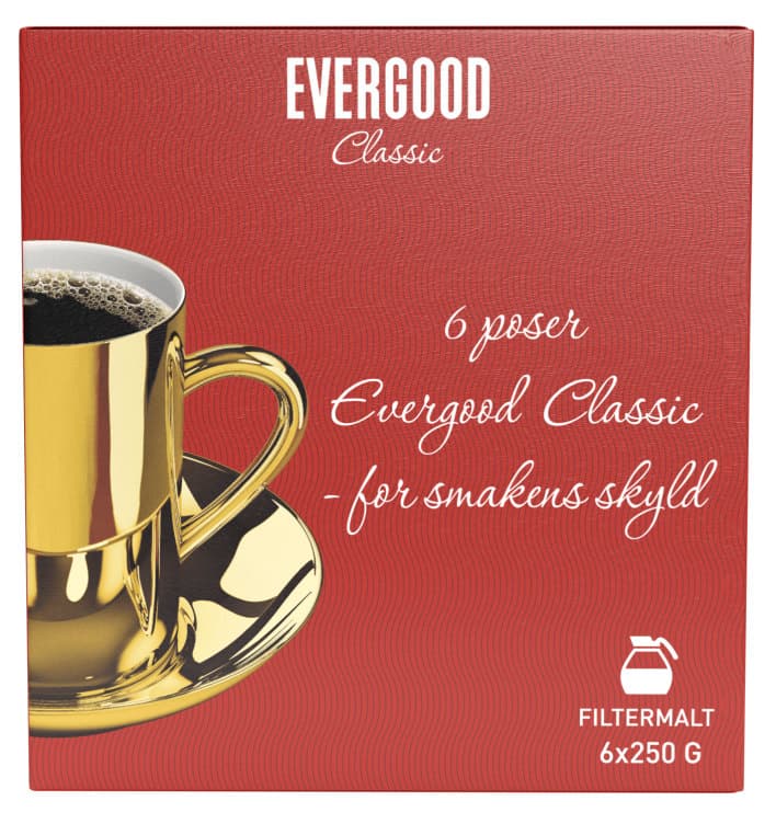 Evergood Classic Filtermalt 6x250g 1,5 kg