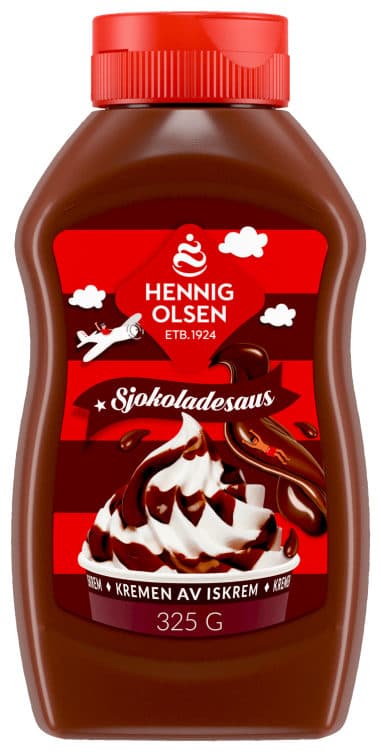 Sjokoladesaus 325g Hennig-Olsen Is