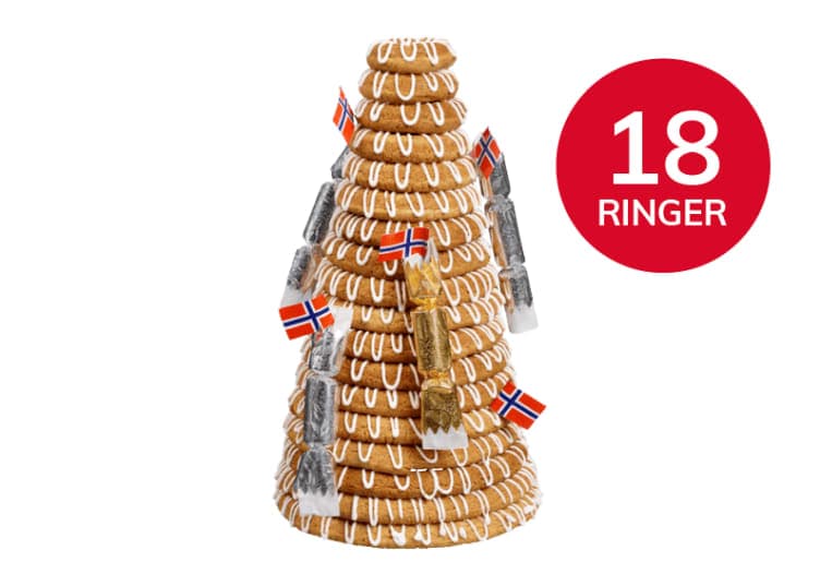 Kransekake 18 Ringer 1,05kg Meny