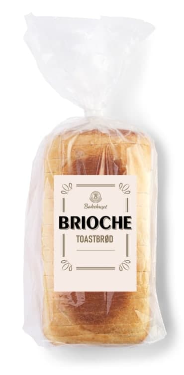 Brioche Toastbrød Skåret Bakehuset 600 g