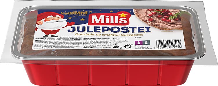 MILLS OVNSBAKT JULEPOSTEI 400 g