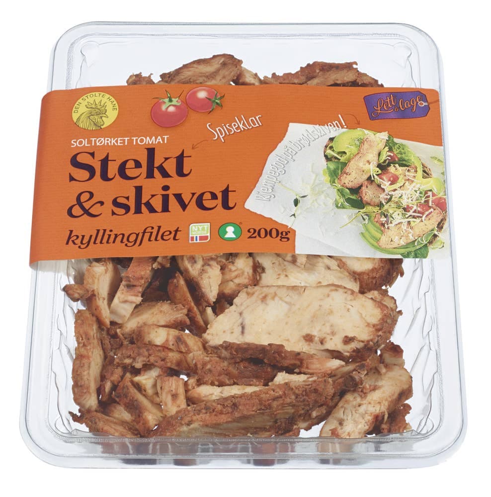 Kyllingfilet stekt og skivet soltørket tomat 200 g