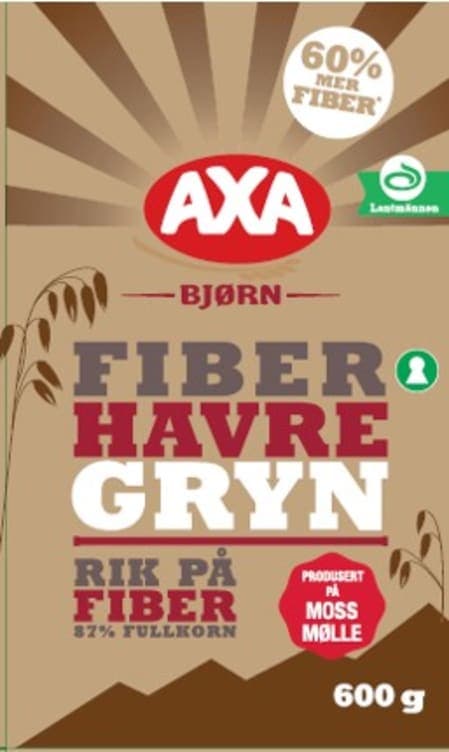 Fiberhavregryn 600g Axa