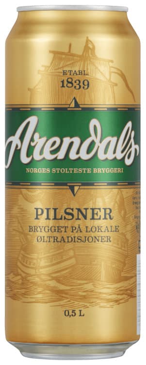 Arendals Pilsner 0,5l boks